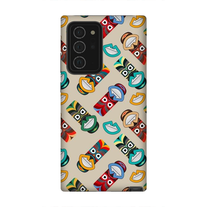 Galaxy Note 20 Ultra StrongFit Ethnic Tikki Masks by TMSarts