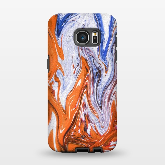 Galaxy S7 EDGE StrongFit Abstract Marble-III by Creativeaxle