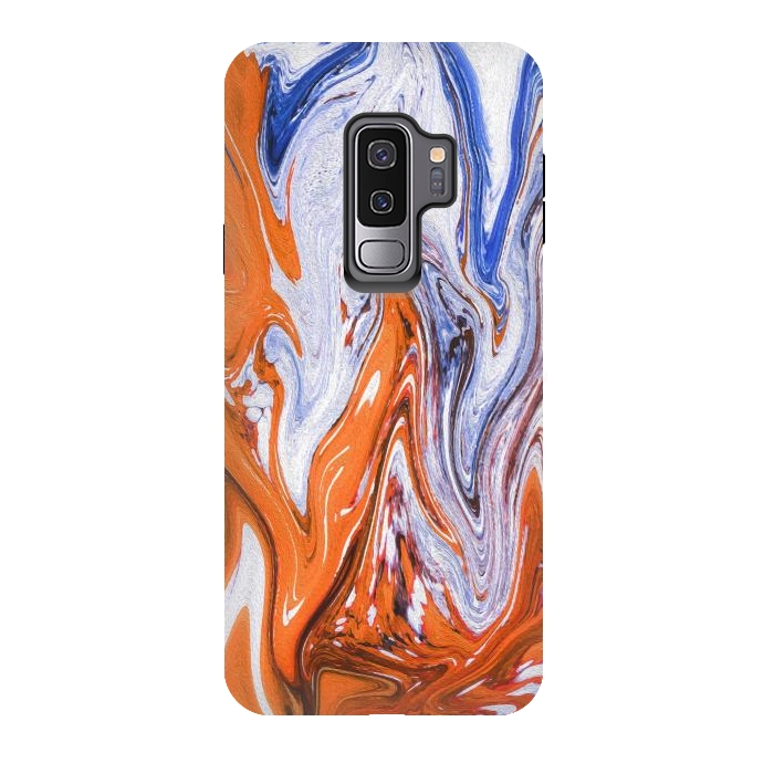 Galaxy S9 plus StrongFit Abstract Marble-III by Creativeaxle
