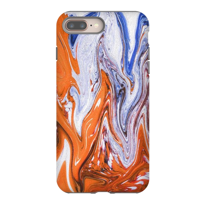 iPhone 8 plus StrongFit Abstract Marble-III by Creativeaxle