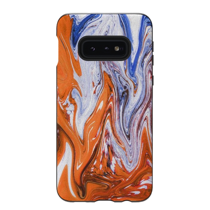 Galaxy S10e StrongFit Abstract Marble-III by Creativeaxle