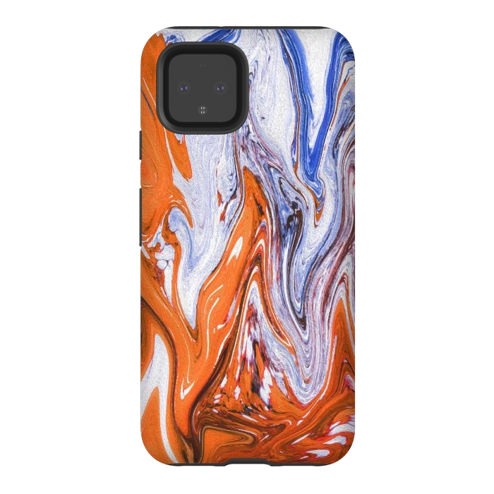 Pixel 4 StrongFit Abstract Marble-III by Creativeaxle
