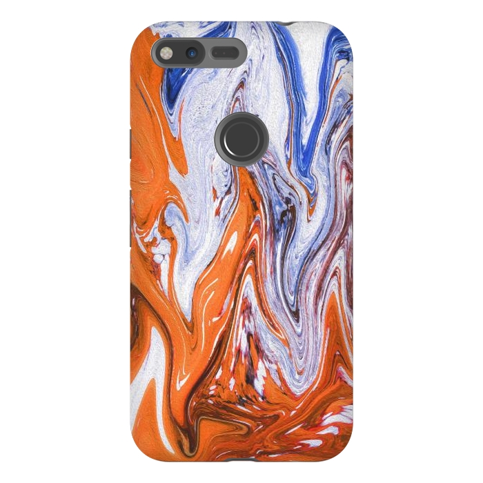 Pixel XL StrongFit Abstract Marble-III by Creativeaxle