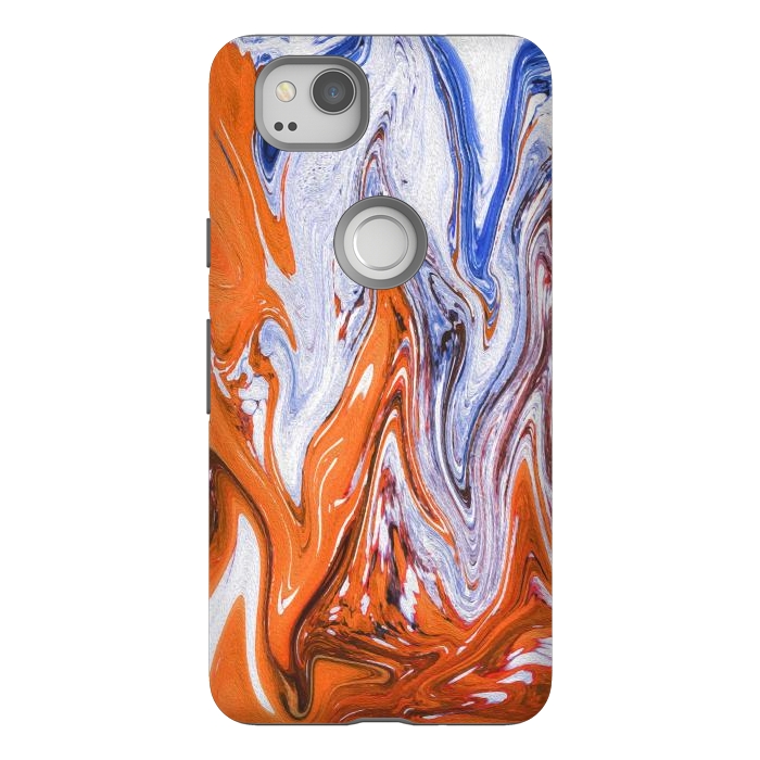 Pixel 2 StrongFit Abstract Marble-III by Creativeaxle