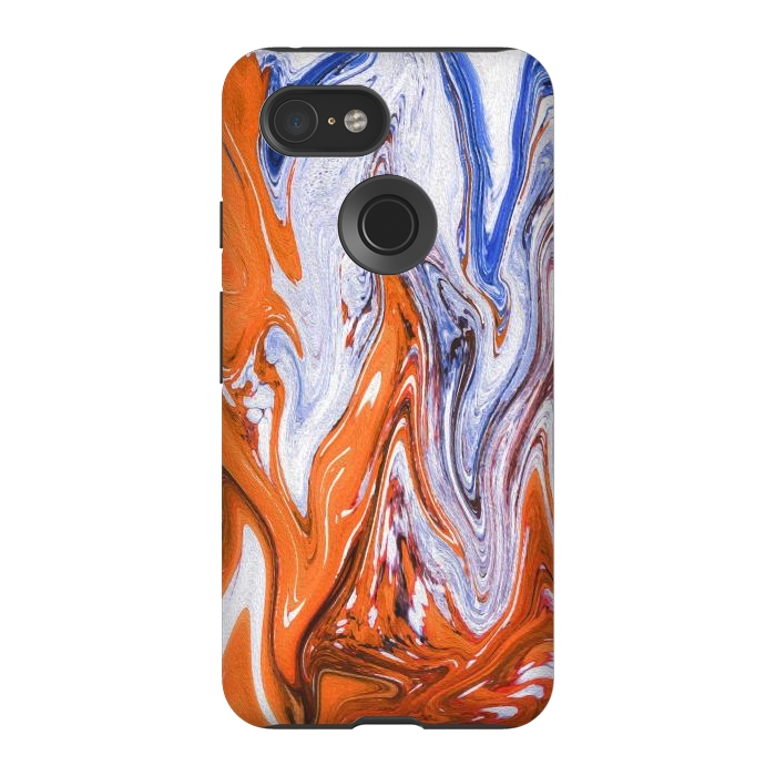 Pixel 3 StrongFit Abstract Marble-III by Creativeaxle