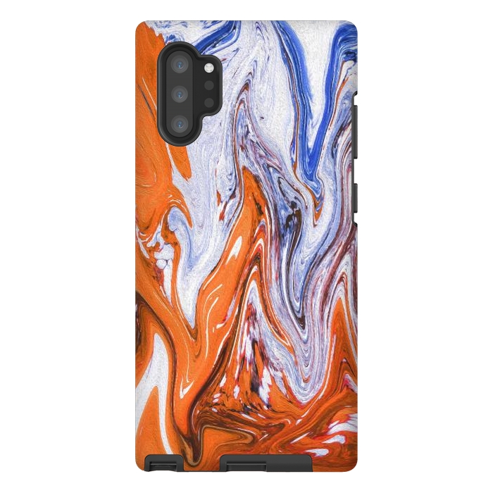 Galaxy Note 10 plus StrongFit Abstract Marble-III by Creativeaxle