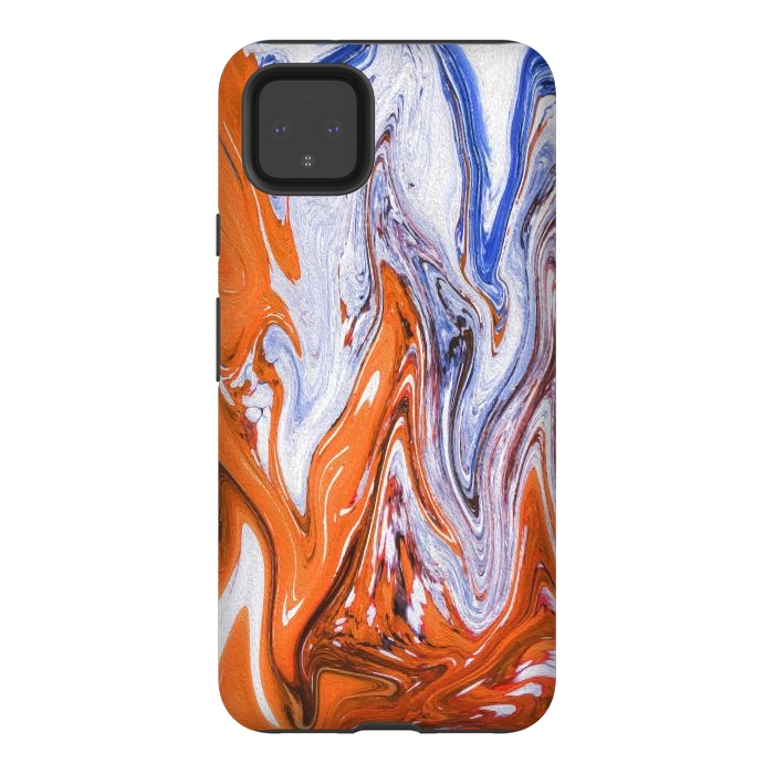 Pixel 4XL StrongFit Abstract Marble-III by Creativeaxle