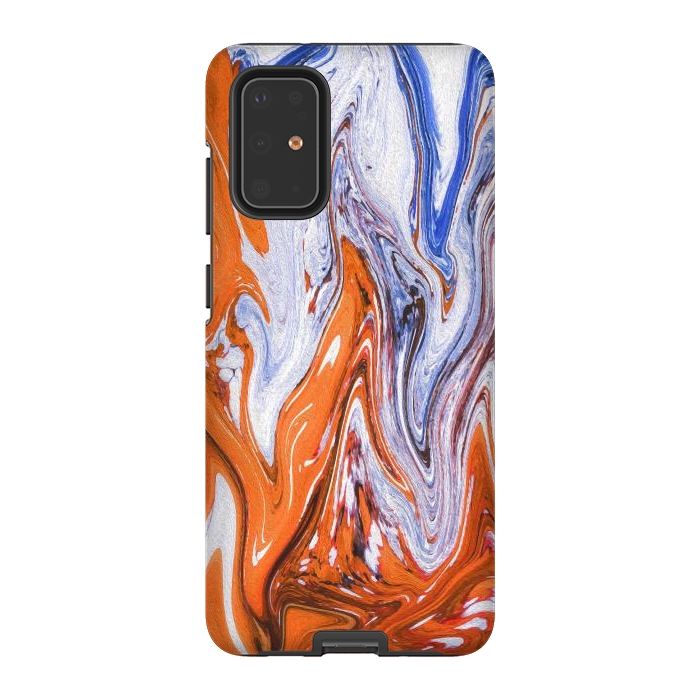 Galaxy S20 Plus StrongFit Abstract Marble-III by Creativeaxle