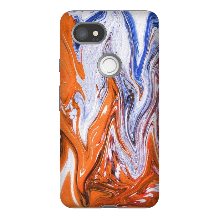 Pixel 2XL StrongFit Abstract Marble-III by Creativeaxle