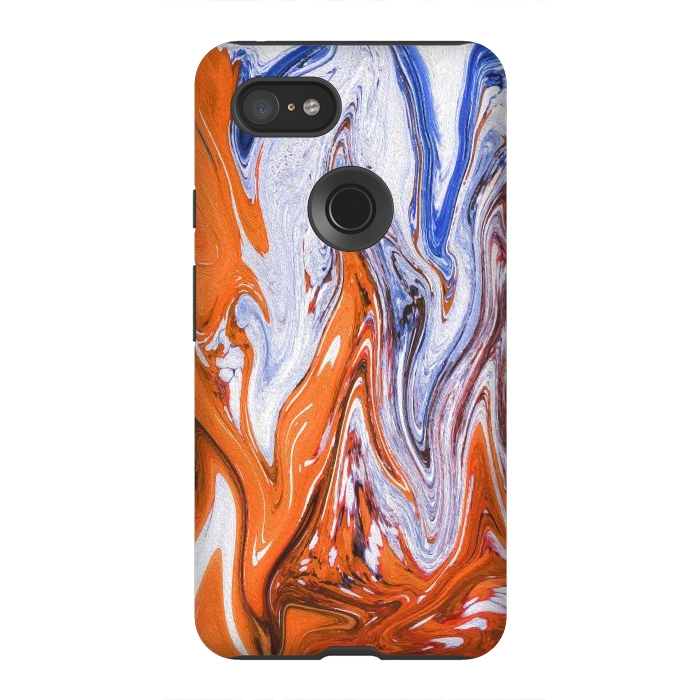 Pixel 3XL StrongFit Abstract Marble-III by Creativeaxle