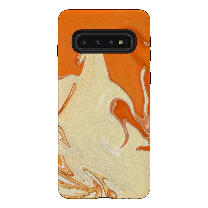 Galaxy S10 StrongFit Abstract Marble-IV by Creativeaxle