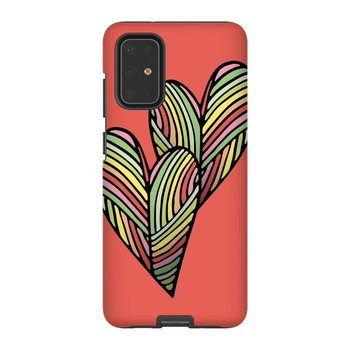 Galaxy S20 Plus StrongFit Two Hearts by Majoih
