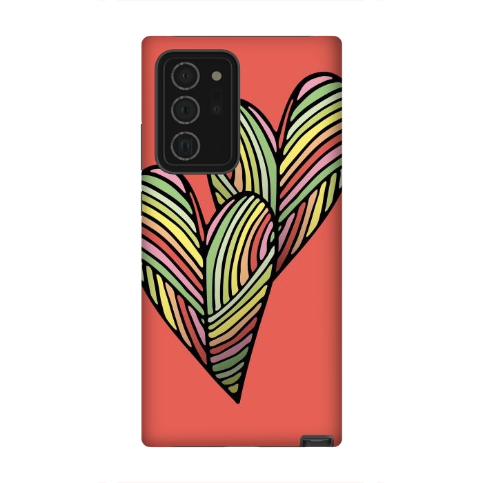 Galaxy Note 20 Ultra StrongFit Two Hearts by Majoih