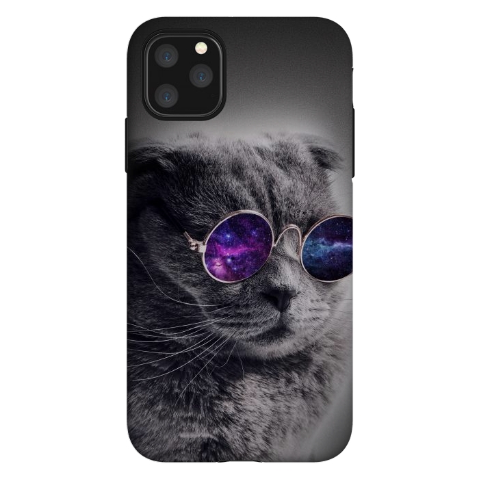 iPhone 11 Pro Max StrongFit Cat wearing sunglasses  by Winston