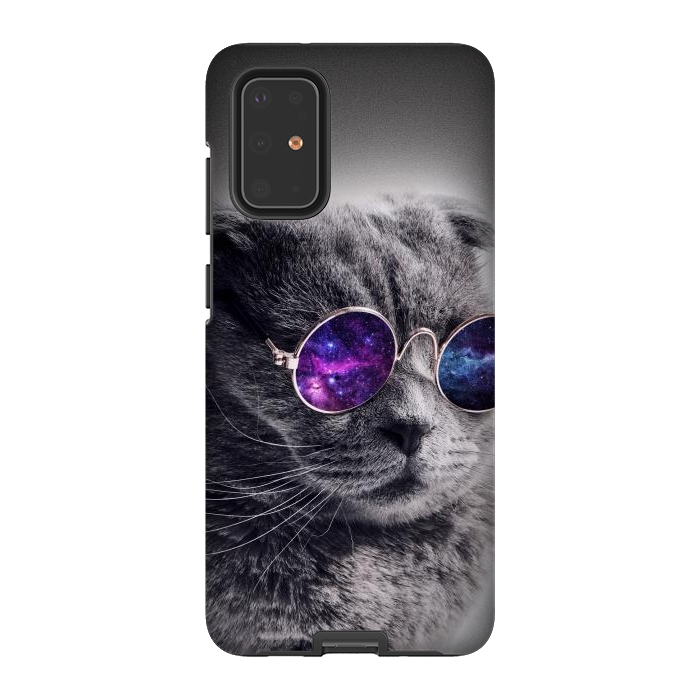 Galaxy S20 Plus StrongFit Cat wearing sunglasses  by Winston
