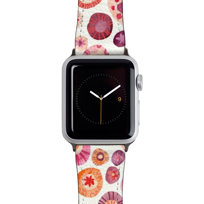Watch 38mm / 40mm Strap PU leather All the Flowers by Nic Squirrell