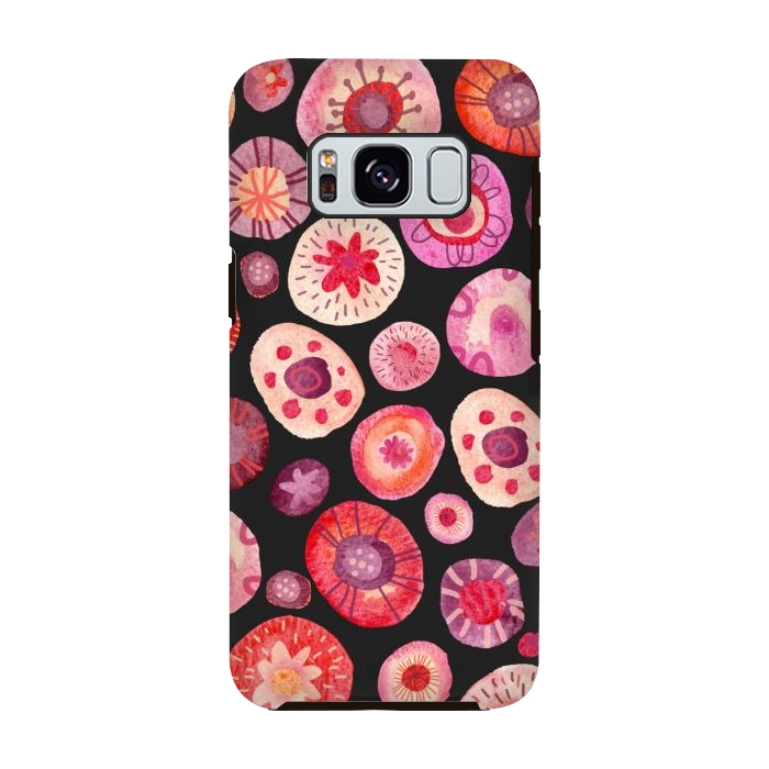 Galaxy S8 StrongFit All the Flowers Dark by Nic Squirrell