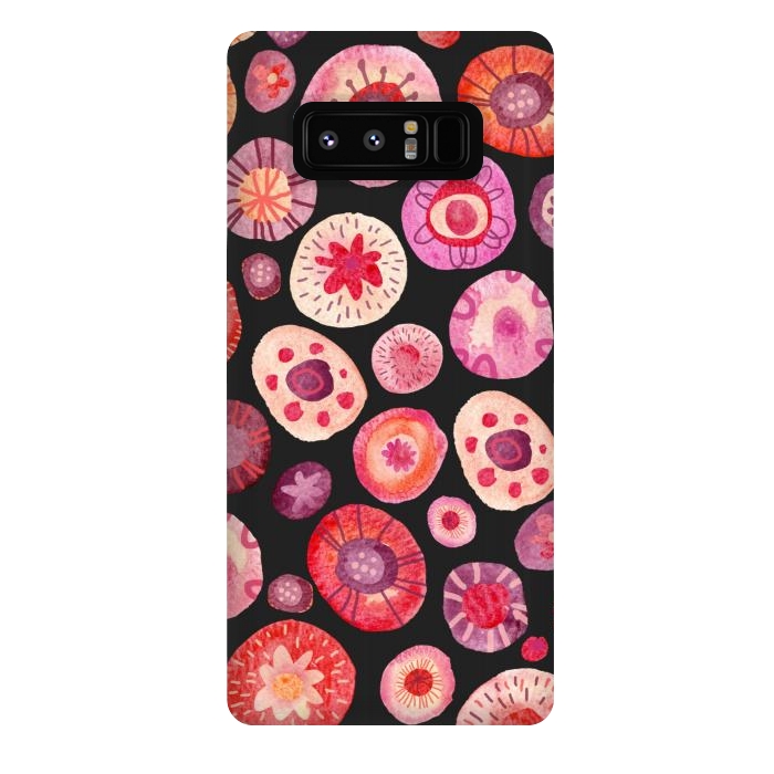 Galaxy Note 8 StrongFit All the Flowers Dark by Nic Squirrell