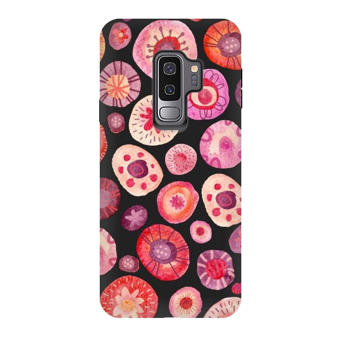 Galaxy S9 plus StrongFit All the Flowers Dark by Nic Squirrell