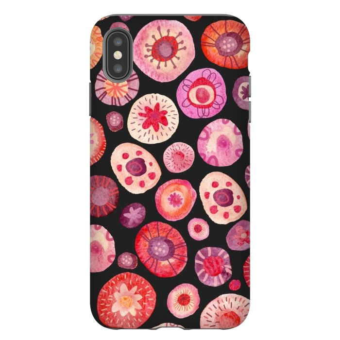 iPhone Xs Max StrongFit All the Flowers Dark by Nic Squirrell