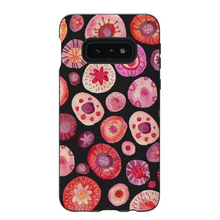 Galaxy S10e StrongFit All the Flowers Dark by Nic Squirrell