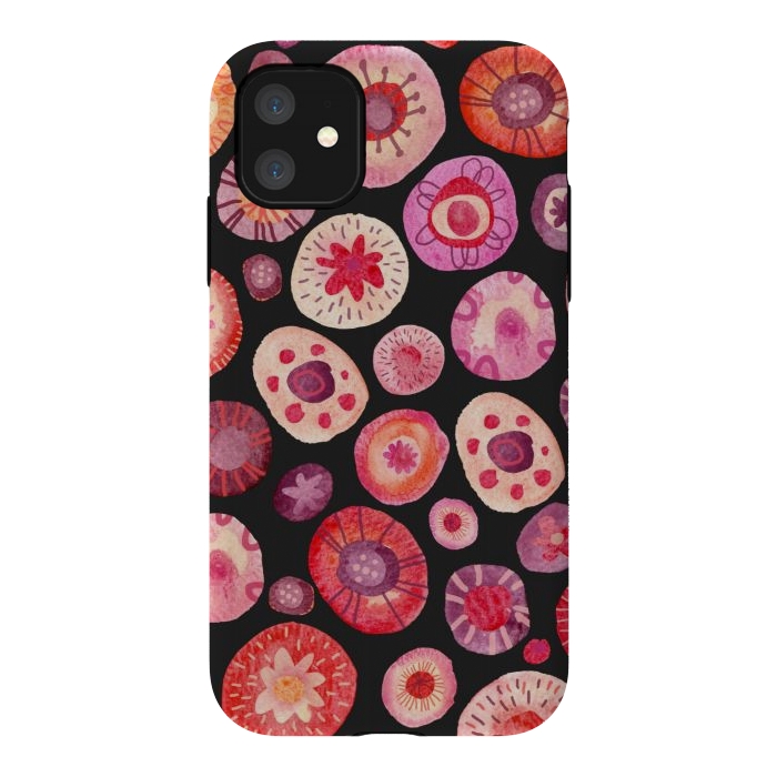 iPhone 11 StrongFit All the Flowers Dark by Nic Squirrell