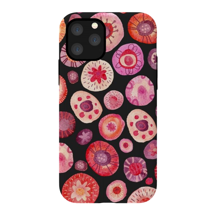 iPhone 11 Pro StrongFit All the Flowers Dark by Nic Squirrell