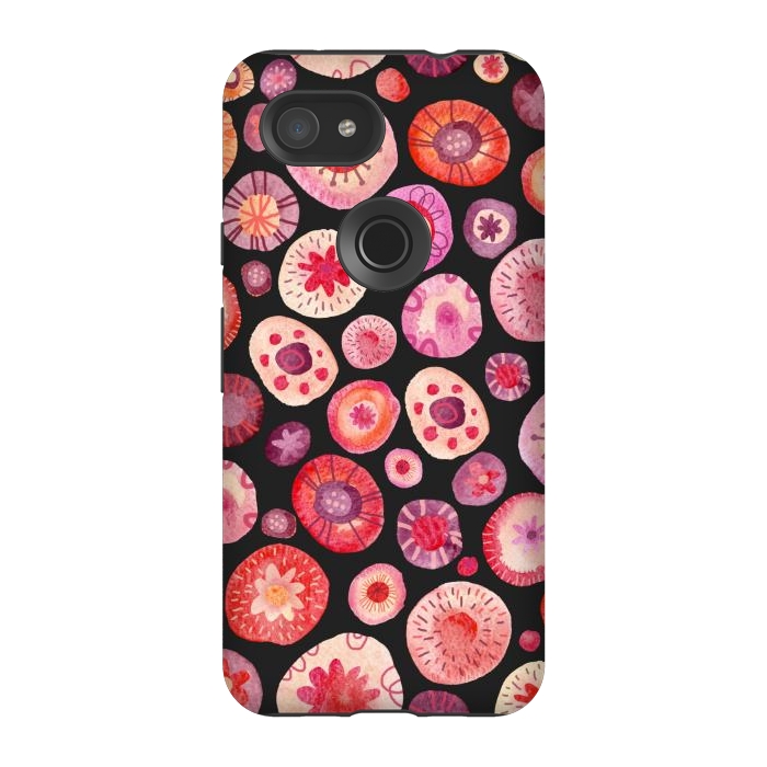 Pixel 3A StrongFit All the Flowers Dark by Nic Squirrell
