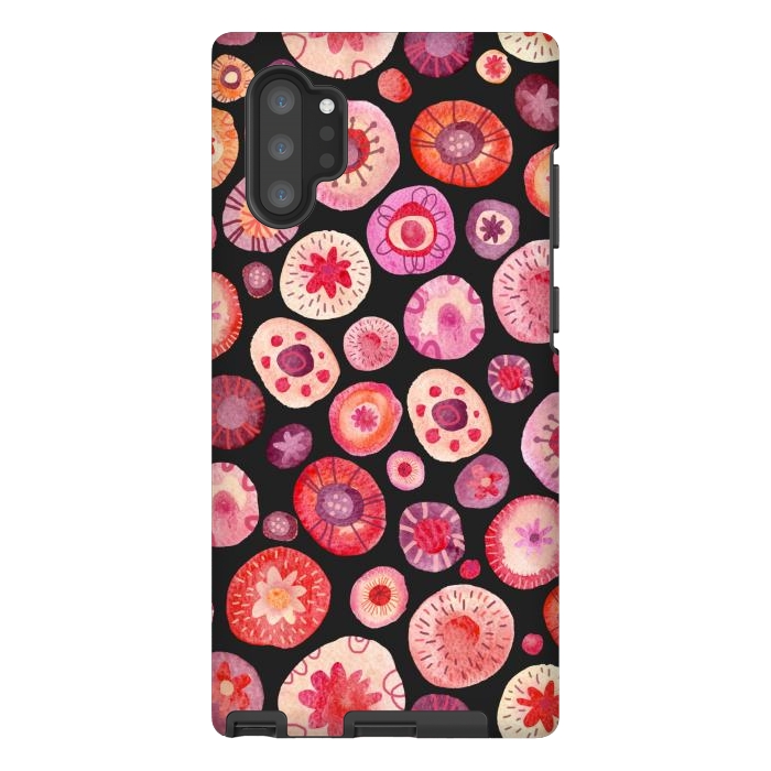 Galaxy Note 10 plus StrongFit All the Flowers Dark by Nic Squirrell