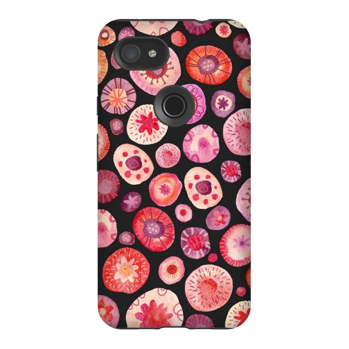 Pixel 3AXL StrongFit All the Flowers Dark by Nic Squirrell