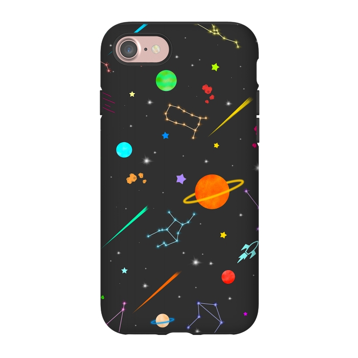 iPhone 7 StrongFit Aesthetic colorful space by Jms