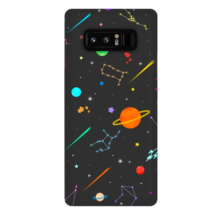 Galaxy Note 8 StrongFit Aesthetic colorful space by Jms