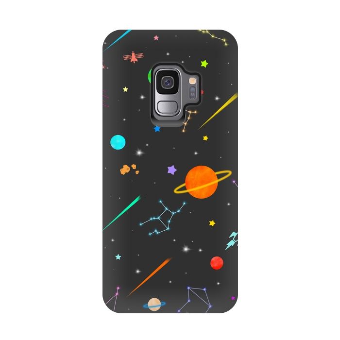 Galaxy S9 StrongFit Aesthetic colorful space by Jms