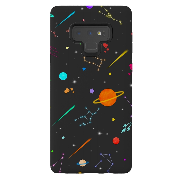 Galaxy Note 9 StrongFit Aesthetic colorful space by Jms