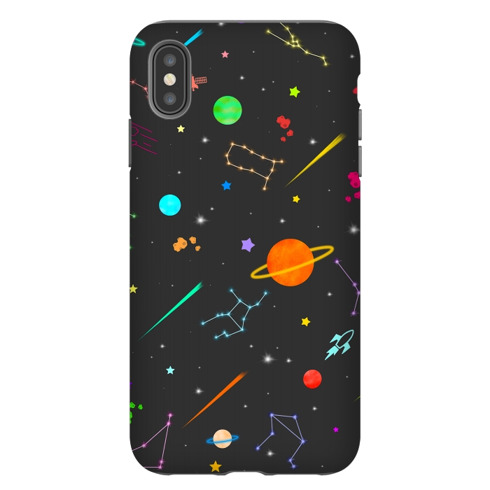 iPhone Xs Max StrongFit Aesthetic colorful space by Jms