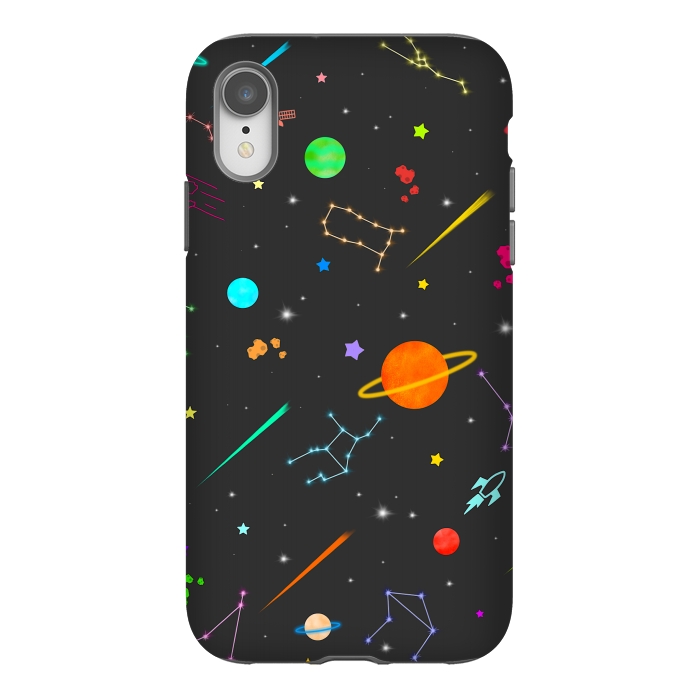 iPhone Xr StrongFit Aesthetic colorful space by Jms