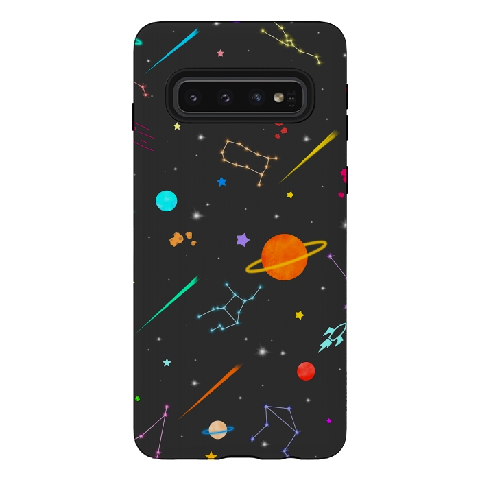 Galaxy S10 StrongFit Aesthetic colorful space by Jms
