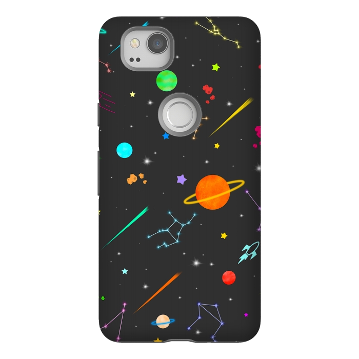 Pixel 2 StrongFit Aesthetic colorful space by Jms