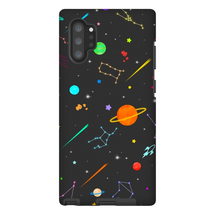 Galaxy Note 10 plus StrongFit Aesthetic colorful space by Jms