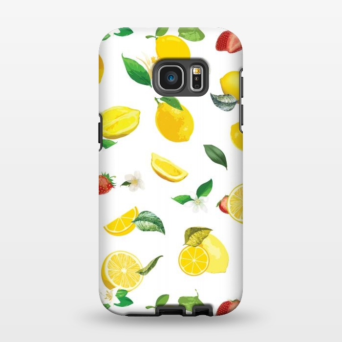 Galaxy S7 EDGE StrongFit Lemon & Strawberry by Bledi