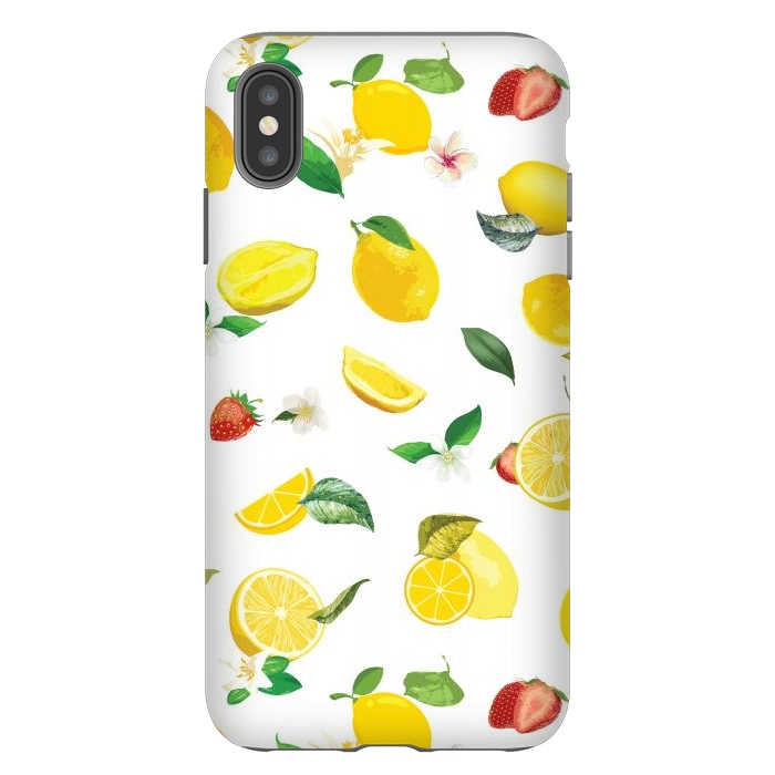 iPhone Xs Max StrongFit Lemon & Strawberry by Bledi