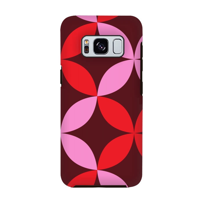 Galaxy S8 StrongFit red pink floral  by Winston