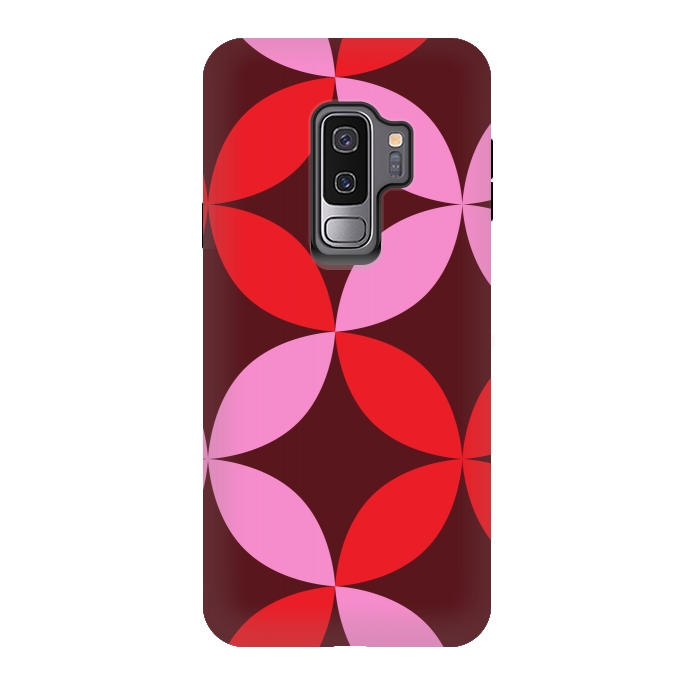 Galaxy S9 plus StrongFit red pink floral  by Winston