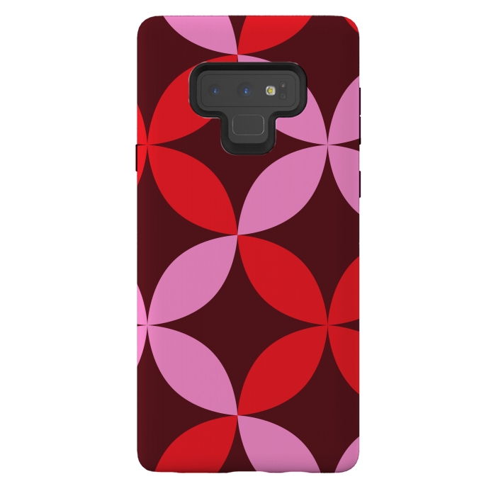 Galaxy Note 9 StrongFit red pink floral  by Winston