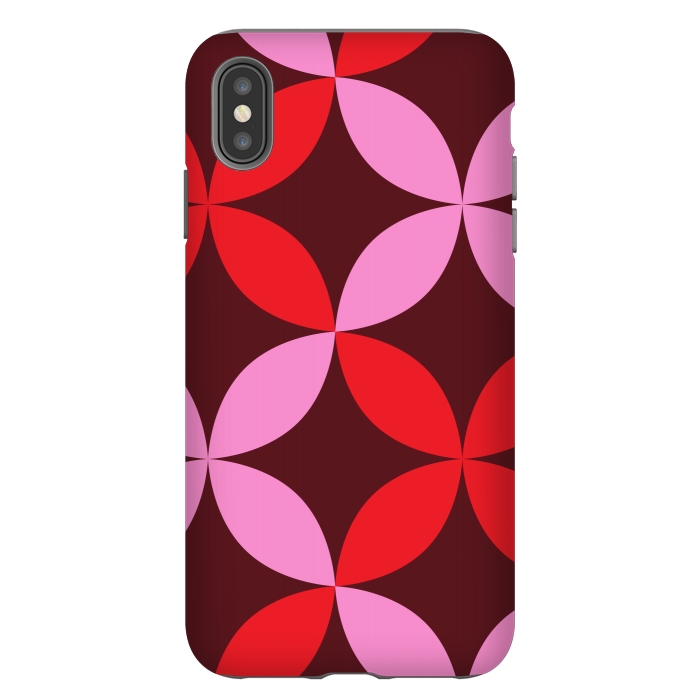 iPhone Xs Max StrongFit red pink floral  by Winston