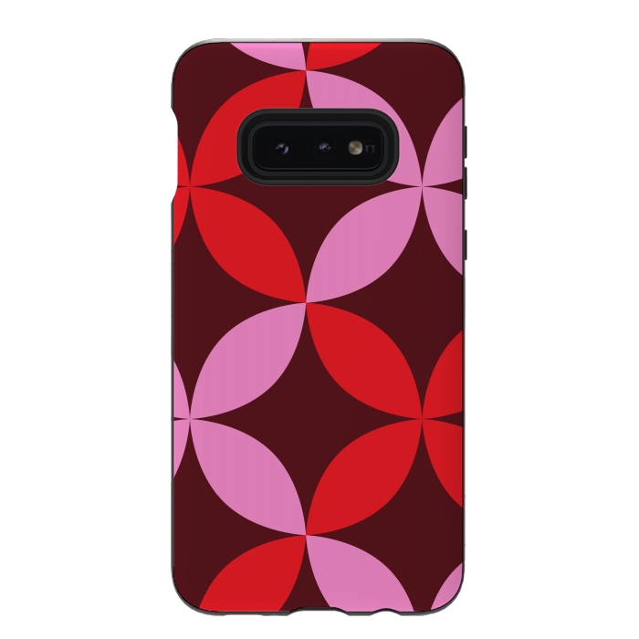 Galaxy S10e StrongFit red pink floral  by Winston