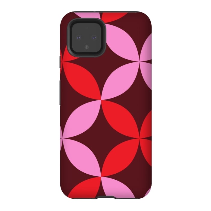Pixel 4 StrongFit red pink floral  by Winston