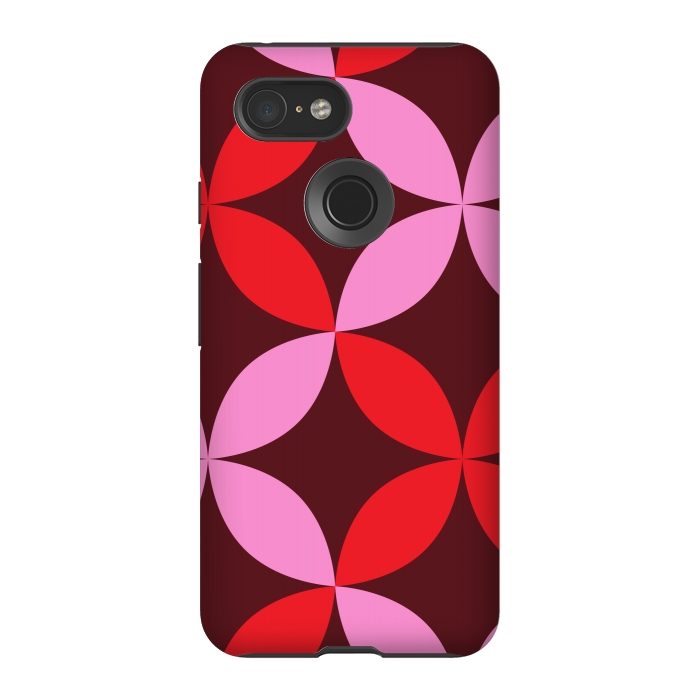 Pixel 3 StrongFit red pink floral  by Winston