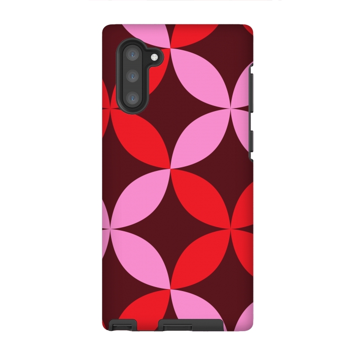 Galaxy Note 10 StrongFit red pink floral  by Winston