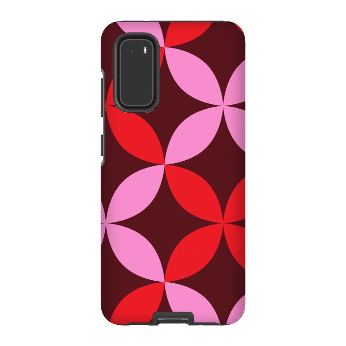 Galaxy S20 StrongFit red pink floral  by Winston